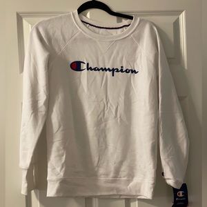 Champion Crewneck Sweater, White